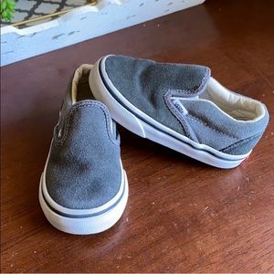 Gray suede toddler/baby Vans